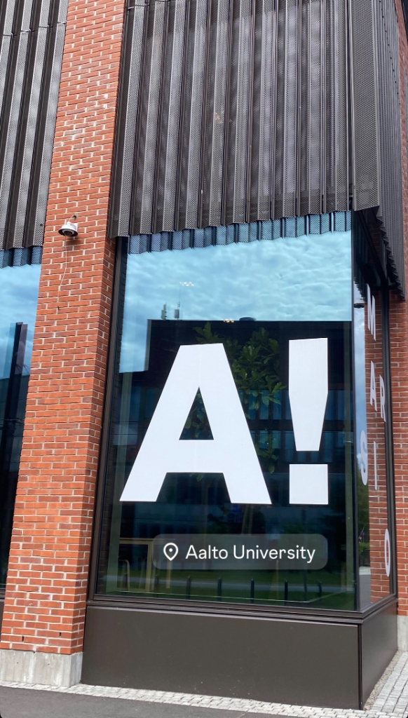 Aalto University sign